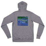 Actually I Can Unisex zip hoodie